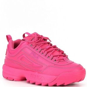 FILA Fushia Disruptor Chunky Sneakers (Size 6)